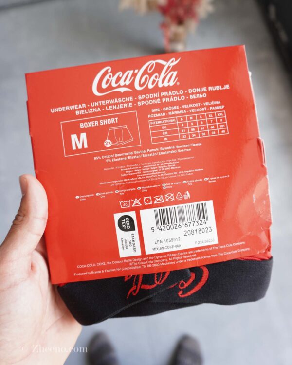 شورت نخی آبی-قرمز CocaCola پک 2 عددی - Image 11