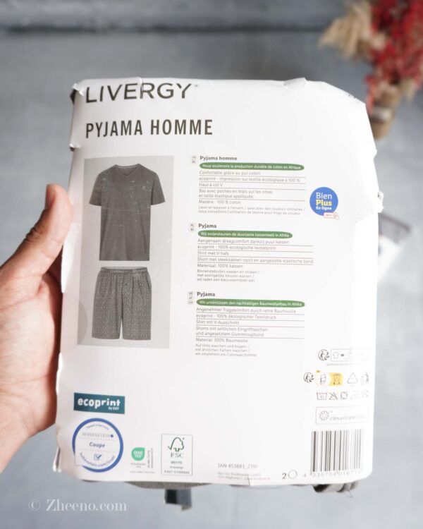 ست تیشرت و شلوارک طوسی Livergy - Image 3