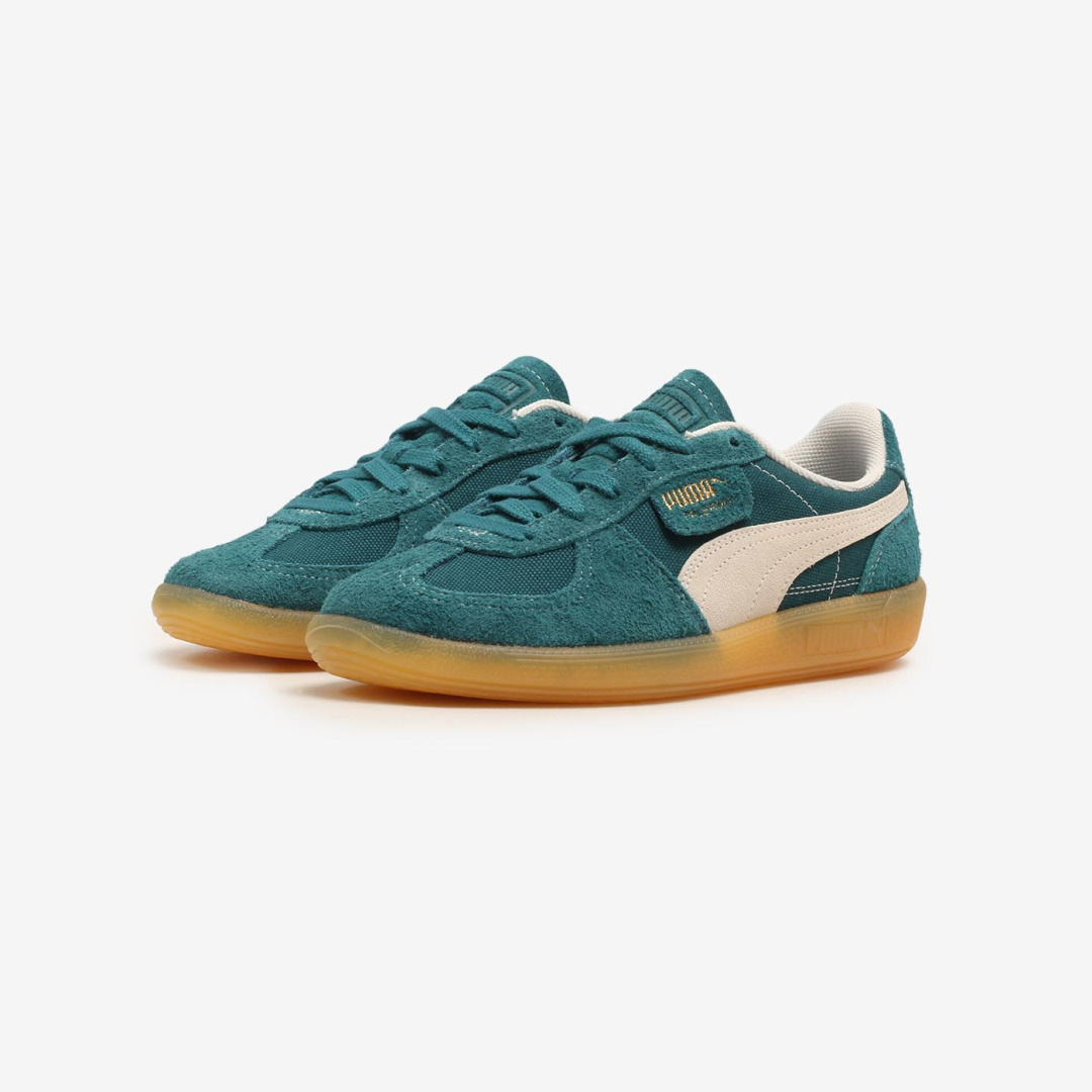 Puma Palermo Vintage 396841-06 با نوار کرمی و رویه جیر