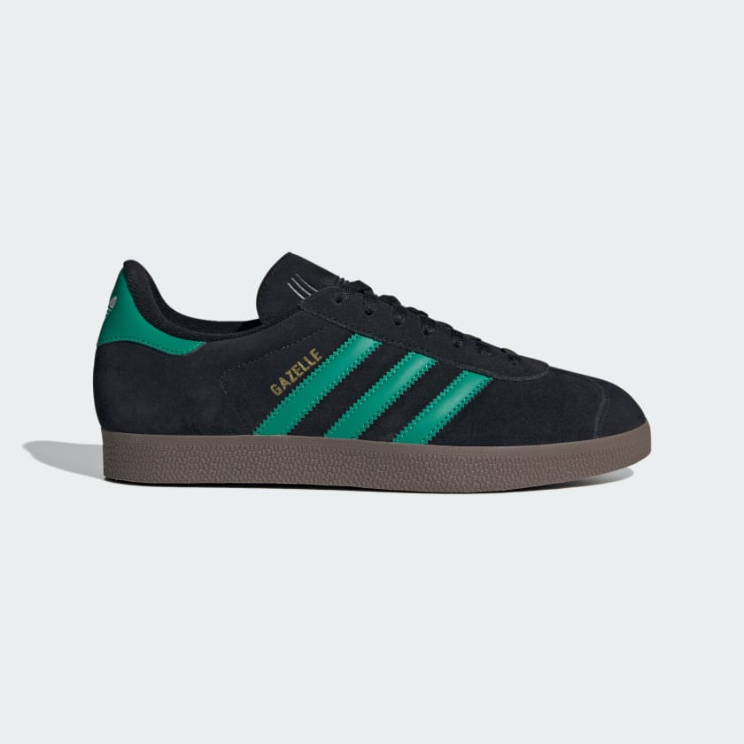 کتونی کژوال آدیداس Gazelle مدل JH5394 مشکی با خطوط سبز