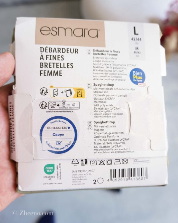 تاپ بند باریک ضد حساسیت سبز زنانه Esmara