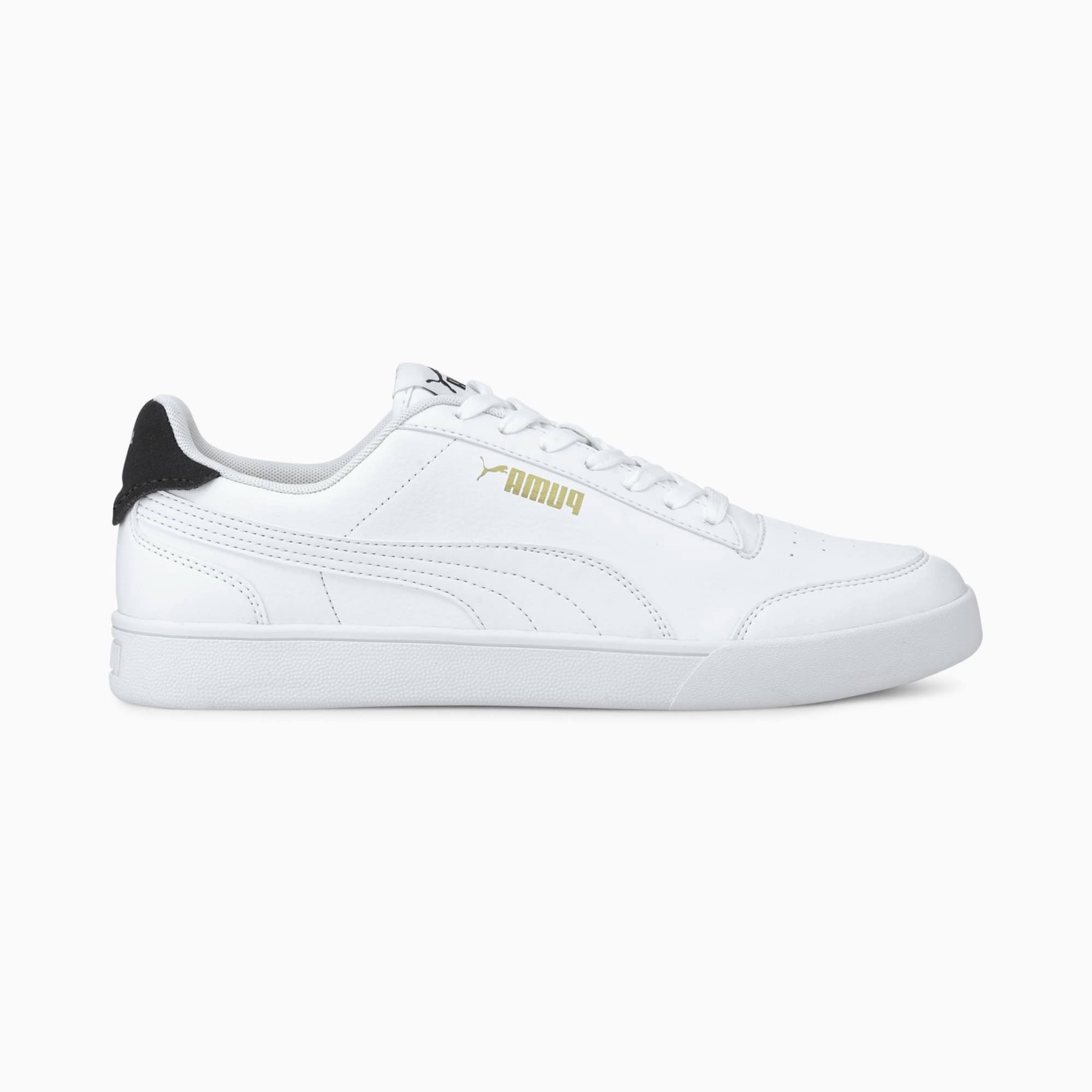 کتونی Puma Shuffle 309668-01 سفید مشکی طلایی