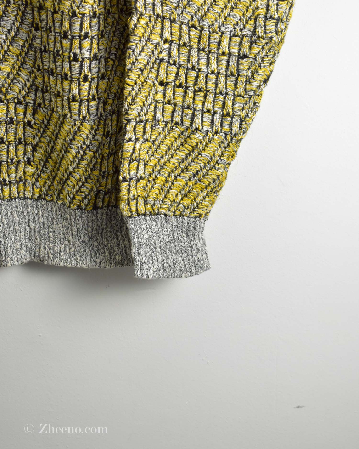 <b>بافت وینتیج زرد Bugatchi</b>