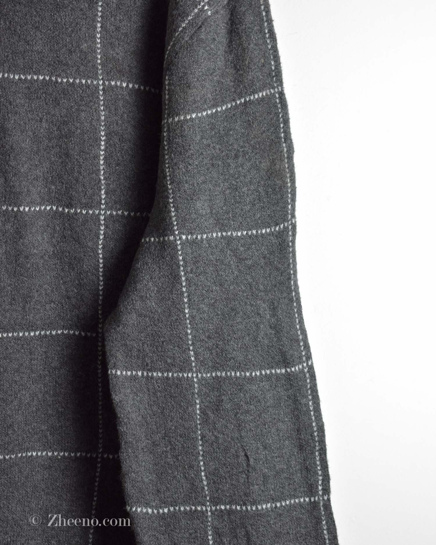 بافت وینتیج یقه دار سه دکمه Old Navy