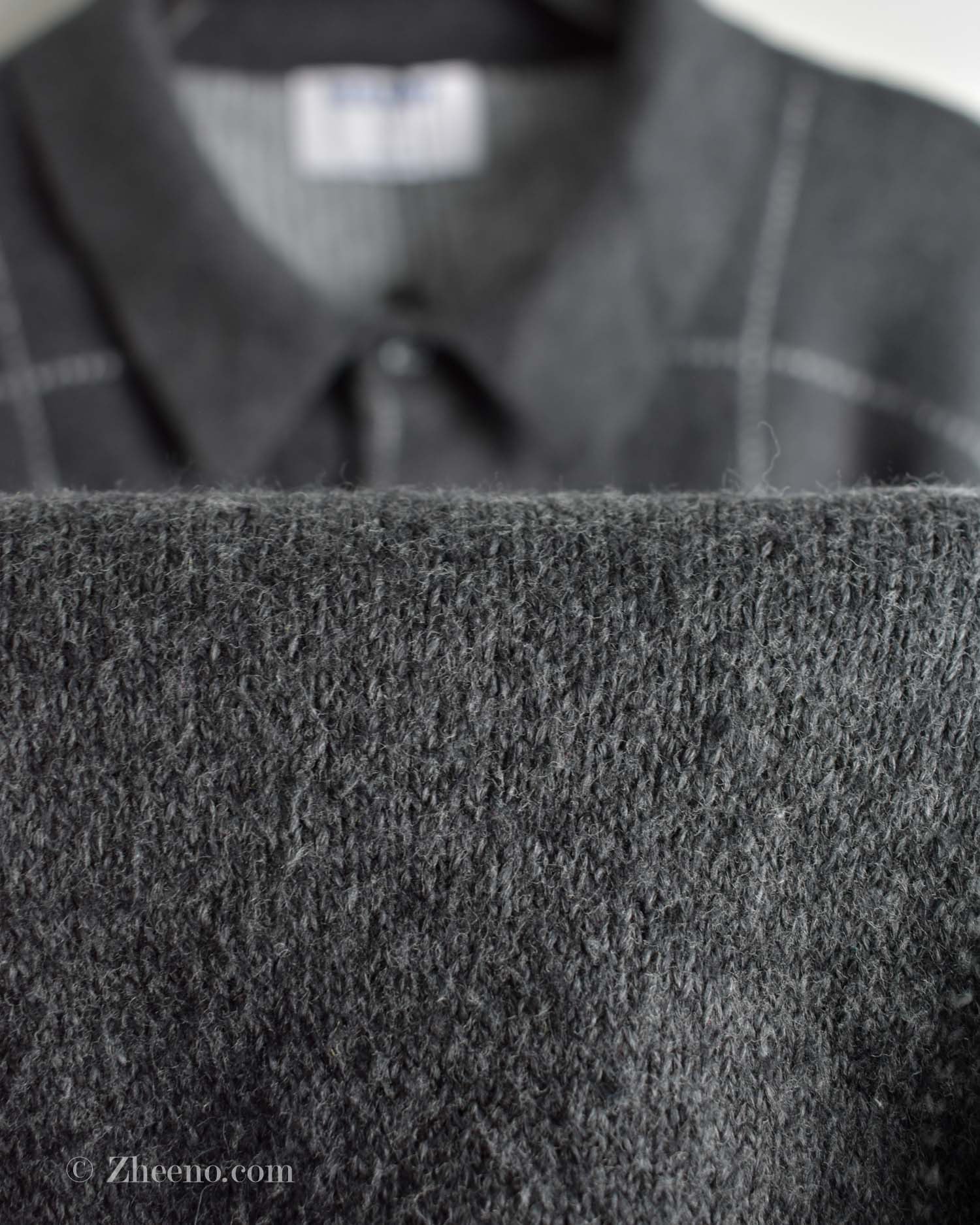 بافت وینتیج یقه دار سه دکمه Old Navy