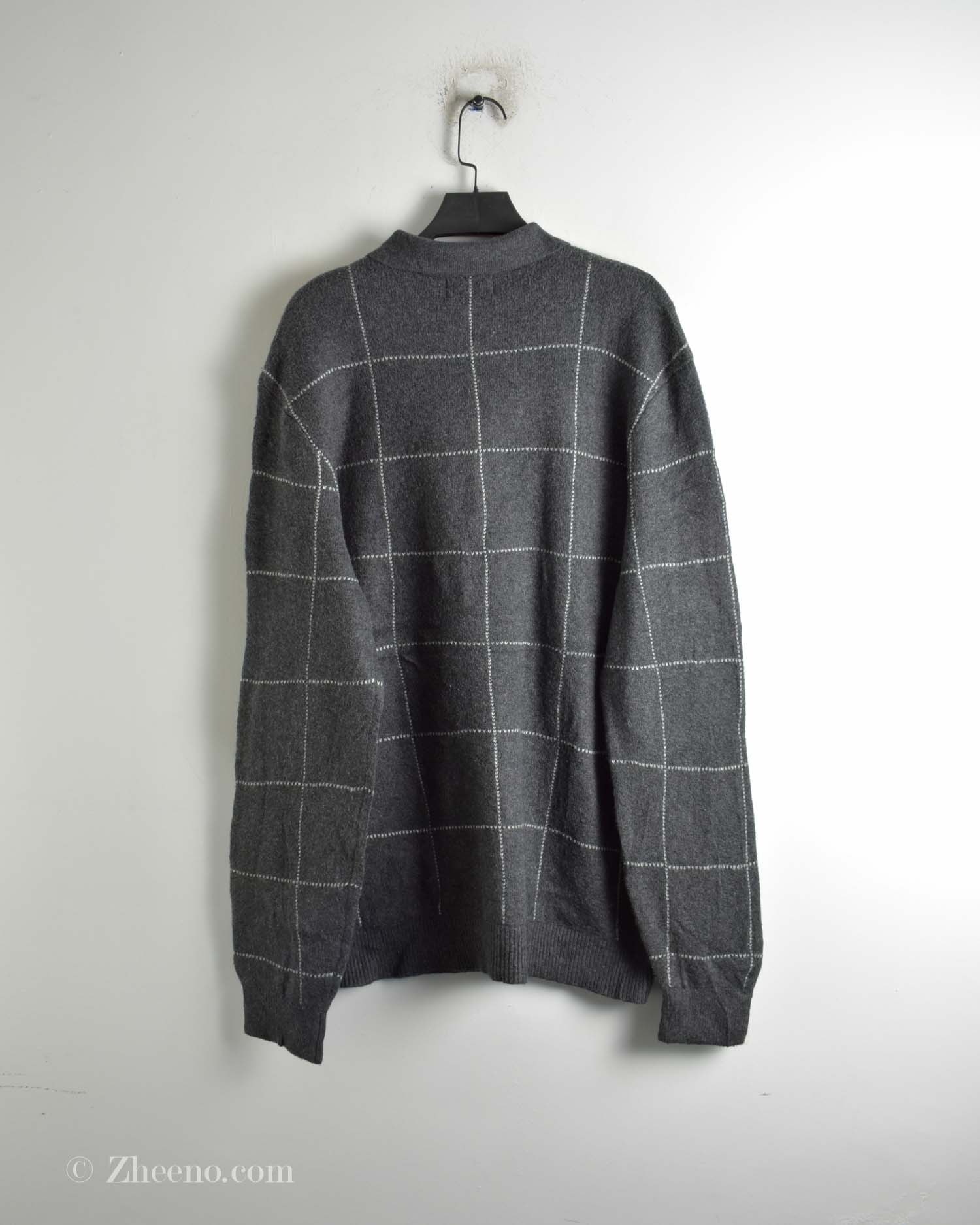 بافت وینتیج یقه دار سه دکمه Old Navy