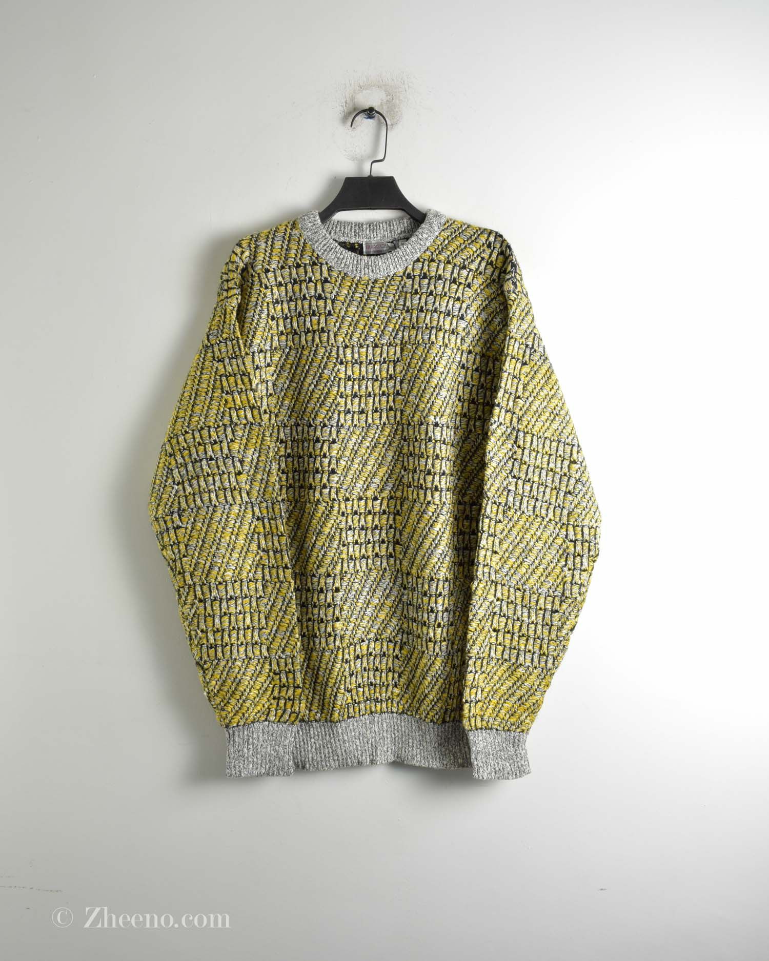 بافت وینتیج زرد Bugatchi