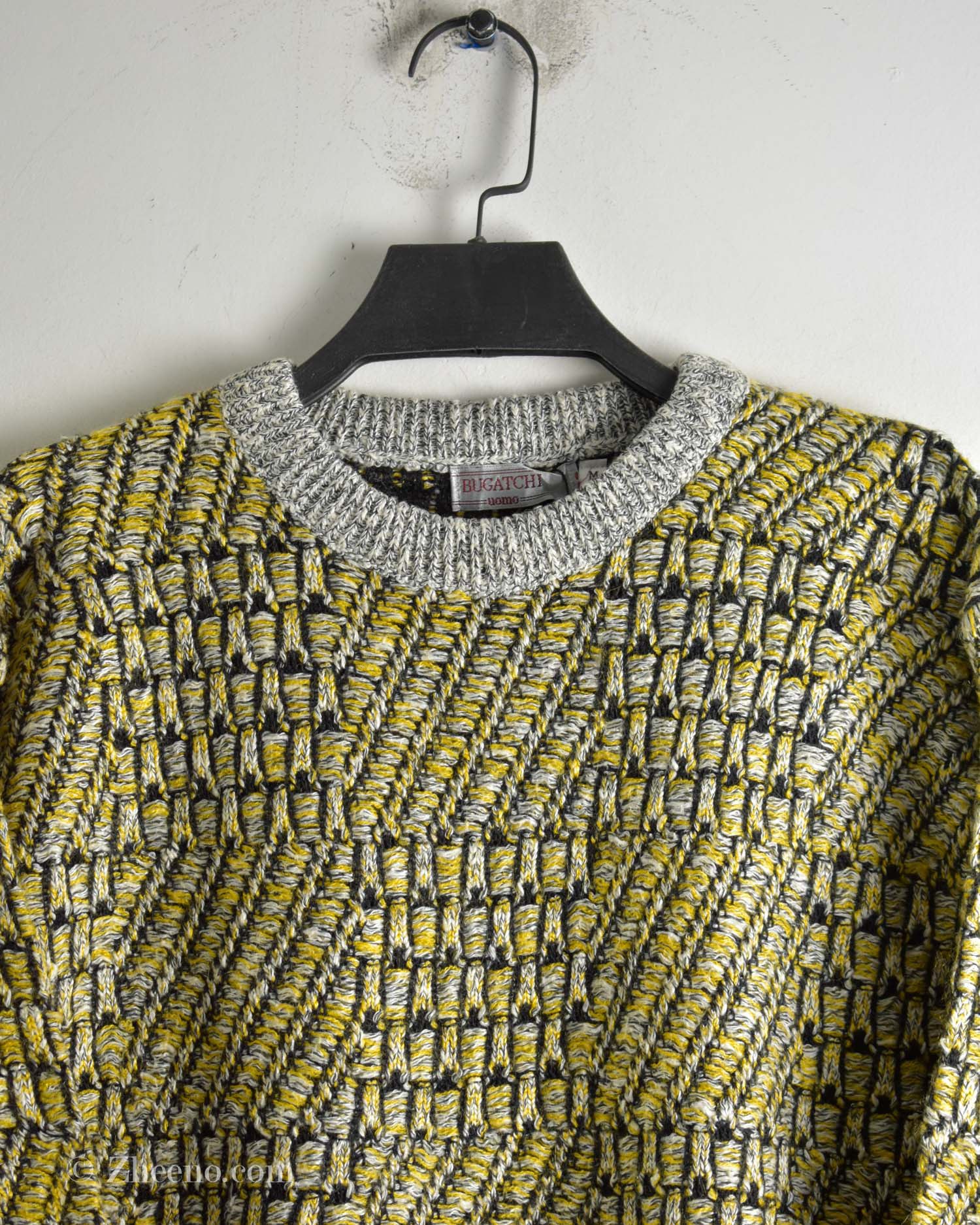 بافت وینتیج زرد Bugatchi